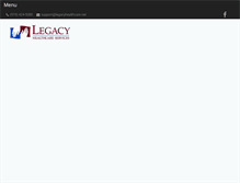 Tablet Screenshot of legacyinc.com